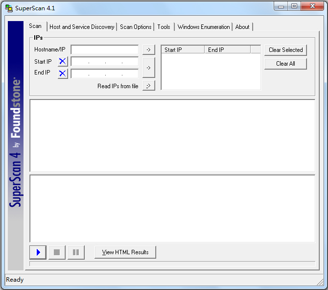 SuperScan(IP端口扫描工具) V4.1 英文绿色版