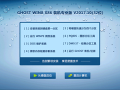 GHOST WIN8 X86 装机专业版 V2017.10(32位)