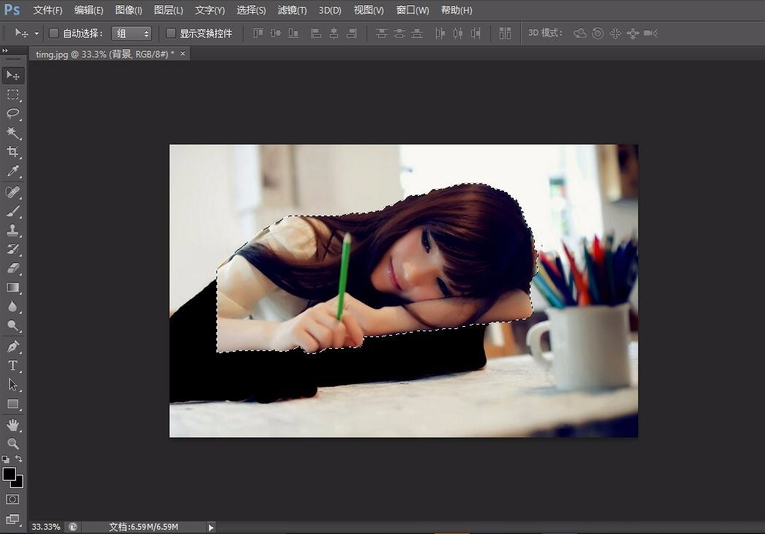 PS中如何采用色阶进行抠图？
