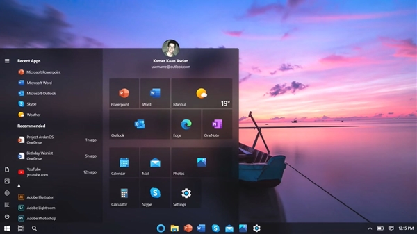 设计师打造Windows 20概念流畅设计