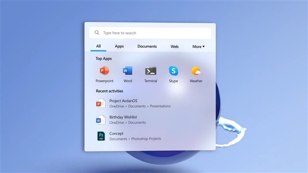 设计师打造Windows 20概念流畅设计