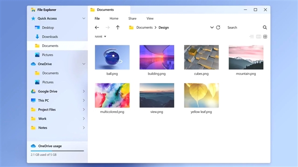 设计师打造Windows 20概念流畅设计