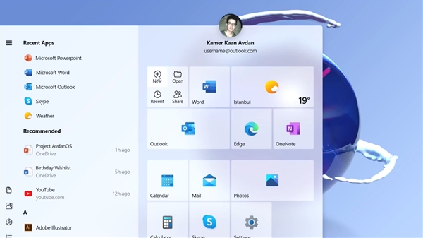 设计师打造Windows 20概念流畅设计