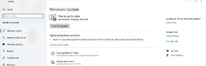 微软在7月恢复推送win10的可选更新