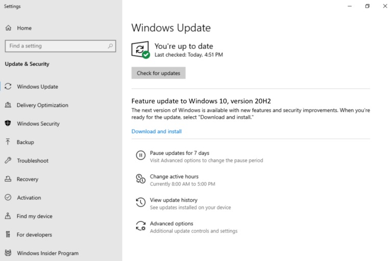 微软推送Win10 20H2 Beta预览版19042.3