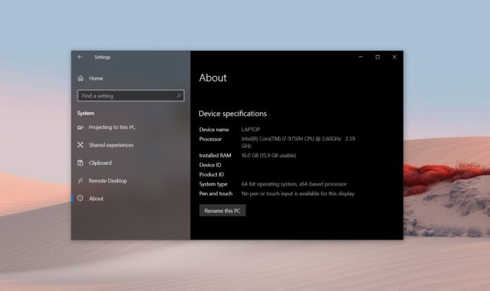 微软发布Win10版本2004系统更新要求