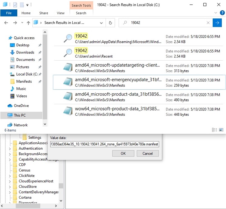 微软Win10版本2009是基于Build 19042的