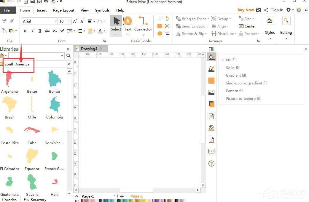 Edraw Max怎么创建圭亚那地图？